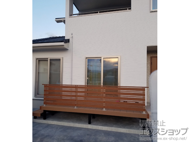 香川県観音寺市ののウッドデッキ リウッドデッキ 200 施工例