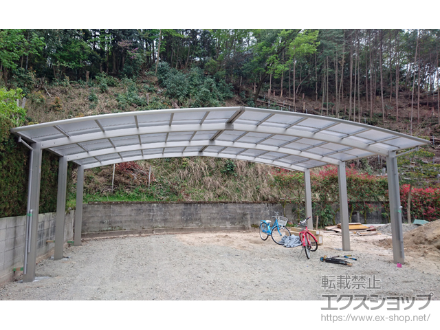 広島県広島市ののカーポート レイナトリプルポートグラン　積雪〜20cm対応 施工例