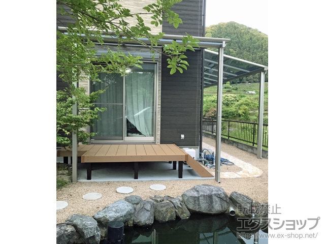 山口県周南市ののウッドデッキ リウッドデッキ 200 施工例