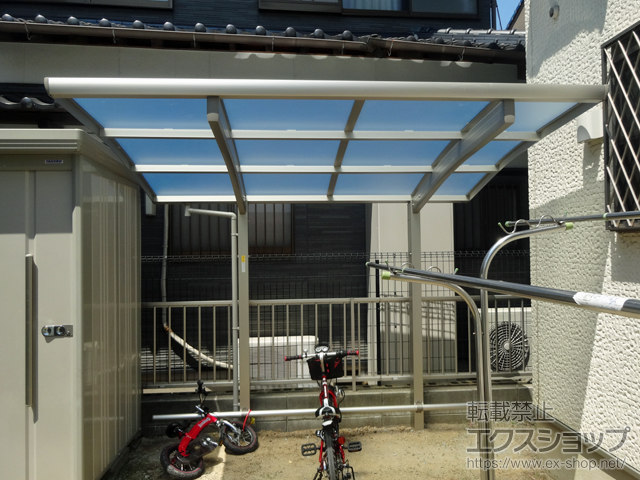 福岡県北九州市ののサイクルポート・駐輪場 レイナポートグランミニ 積雪〜20cm対応 施工例