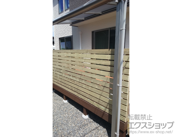 鹿児島県霧島市ののテラス屋根 プレシオステラス R型 テラスタイプ 単体 積雪〜20cm対応 施工例