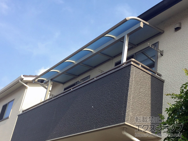 兵庫県たつの市ののバルコニー・ベランダ屋根 ヴェクターテラス R型 屋根タイプ 単体 積雪〜20cm対応 施工例