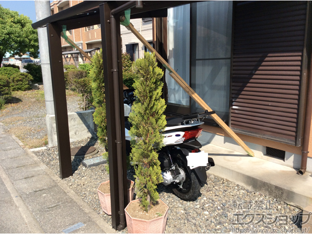 静岡県富士市ののサイクルポート・駐輪場 プレシオスポート ミニ 積雪〜20cm対応 施工例