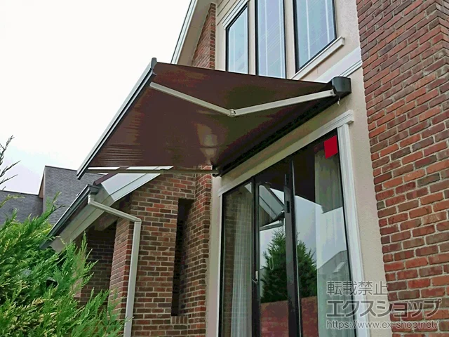 福岡県糟屋郡新宮町のLIXIL リクシル(トステム)のオーニング・サンシェード・日よけ 彩風 あやかぜ S型 手動式 施工例