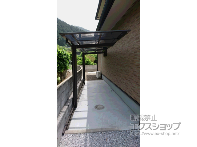 愛媛県新居浜市ののサイクルポート・駐輪場 ネスカFミニ (フラットスタイル) 積雪〜20cm対応 施工例