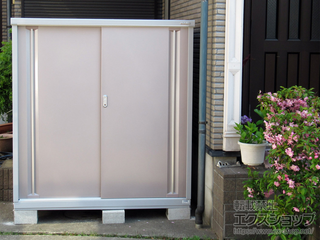 千葉県市川市のの物置・屋外倉庫 シンプリー 一般型 (MJX-157D-P-AR) 施工例