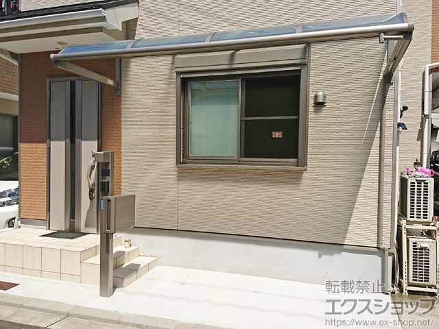 大阪府寝屋川市ののバルコニー・ベランダ屋根 スピーネ R型 ルーフタイプ 単体 積雪〜20cm対応 施工例