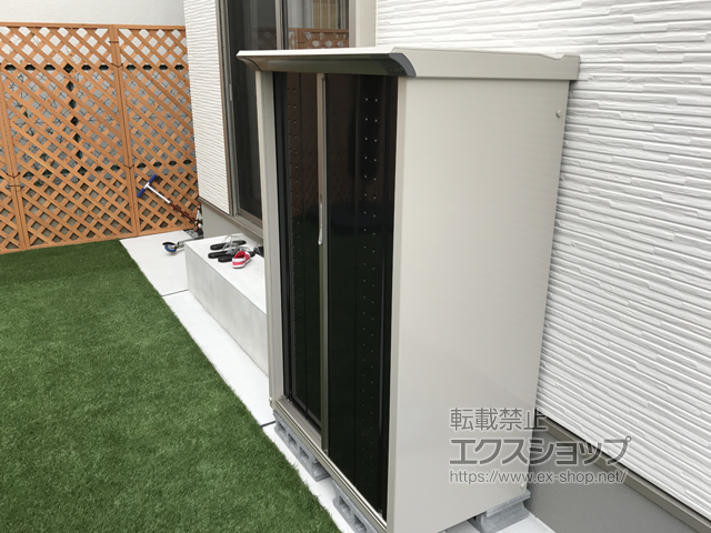 兵庫県神戸市のの物置・屋外倉庫 グランプレステージジャンプ 920×530×1400 GP-95C-F-CK 施工例