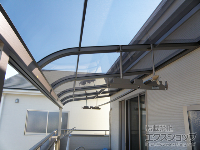 愛知県江南市ののバルコニー・ベランダ屋根 スピーネ R型 屋根タイプ 単体 積雪〜20cm対応 施工例