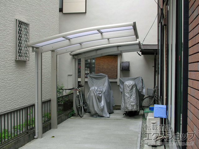 静岡県静岡市ののサイクルポート・駐輪場 プレシオスポート ミニ 積雪〜20cm対応 施工例