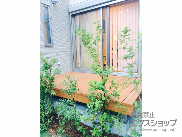 福岡県福岡市ののウッドデッキ 彩木 あやぎ ハイブリットガーデンデッキ 施工例