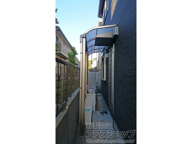 三重県桑名市ののストックヤード スピーネストックヤードR型 パネルタイプ スクリーン仕様 積雪〜20cm対応 施工例