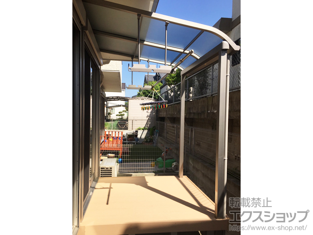 福岡県糟屋郡志免町ののテラス屋根 スピーネ R型 テラスタイプ 単体 積雪〜20cm対応 施工例