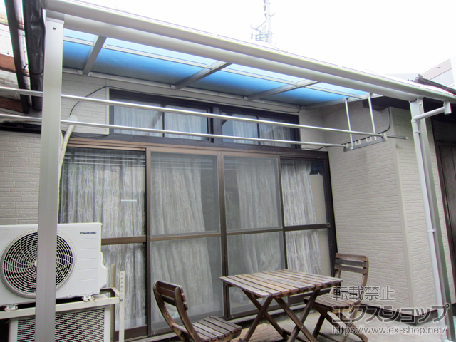 熊本県熊本市ののテラス屋根 ヴェクターテラス R型 テラスタイプ 単体 積雪〜20cm対応 施工例