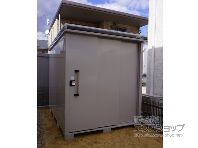 宮城県岩沼市のの物置・屋外倉庫 エルモ 積雪型 1870×2570×2116 LMDS-1825-CB 施工例