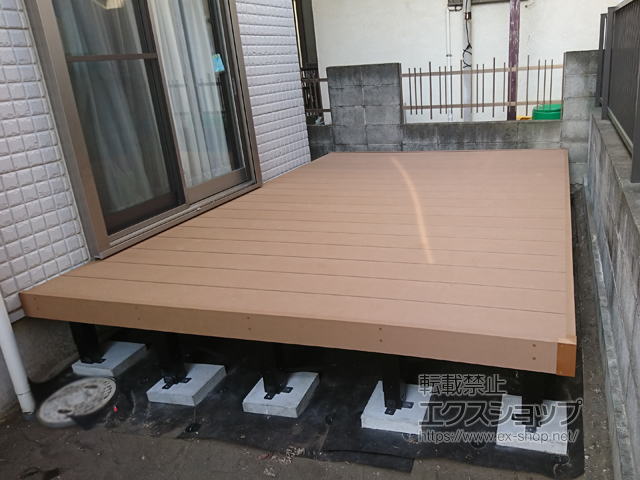 神奈川県平塚市ののウッドデッキ リウッドデッキ 200 施工例