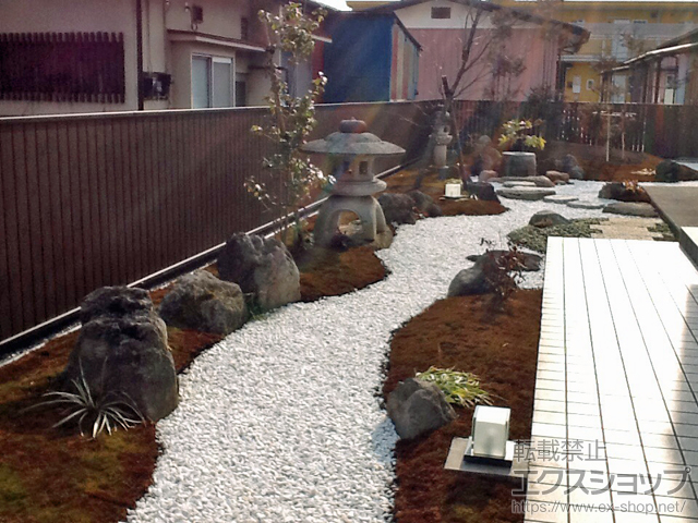 栃木県那須塩原市ののフェンス・柵 シャトレナ M2型 フリー支柱タイプ 施工例