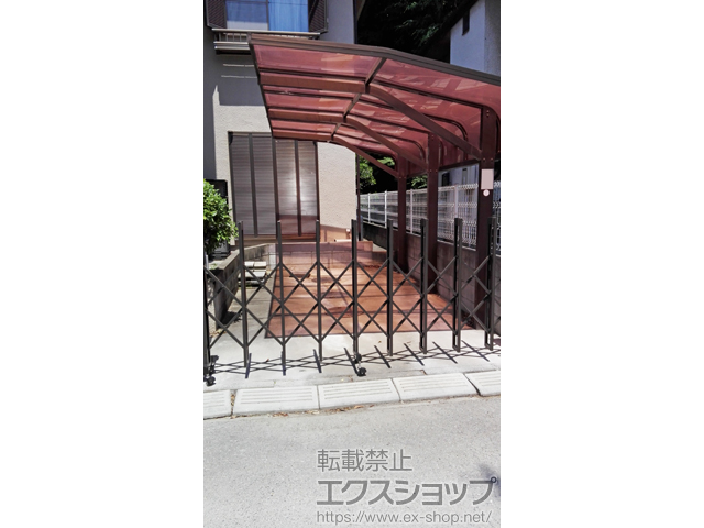 千葉県柏市ののカーゲート アルシャインII L型 Aタイプ ノンレール 片開き 300S 施工例