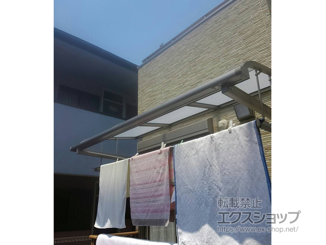 千葉県松戸市ののテラス屋根 スピーネ R型 ルーフタイプ 単体 積雪〜20cm対応 施工例