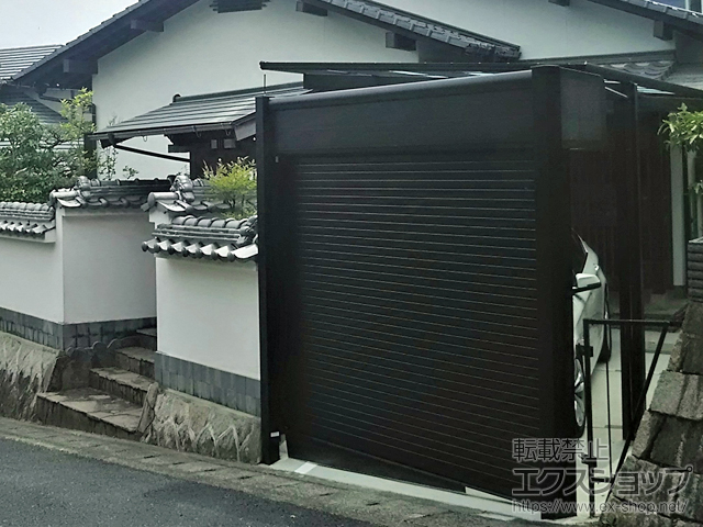 広島県広島市ののガレージシャッター シャッターゲート FX2型 電動式 施工例