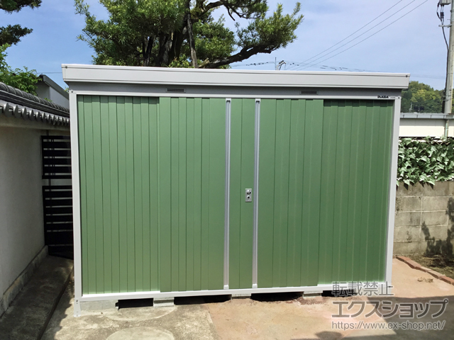 宮崎県宮崎市のの物置・屋外倉庫 ネクスタ 一般型 3050×1370×2020 NXN-45S-OG 施工例