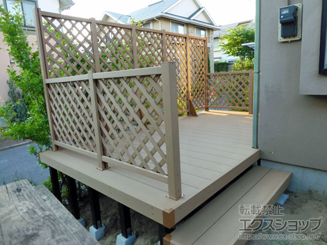 千葉県千葉市ののウッドデッキ リウッドデッキ 200 施工例