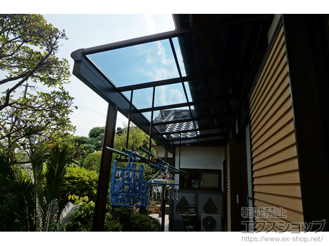 福岡県嘉麻市ののテラス屋根 ヴェクターテラス F型 テラスタイプ 単体 積雪〜20cm対応 施工例