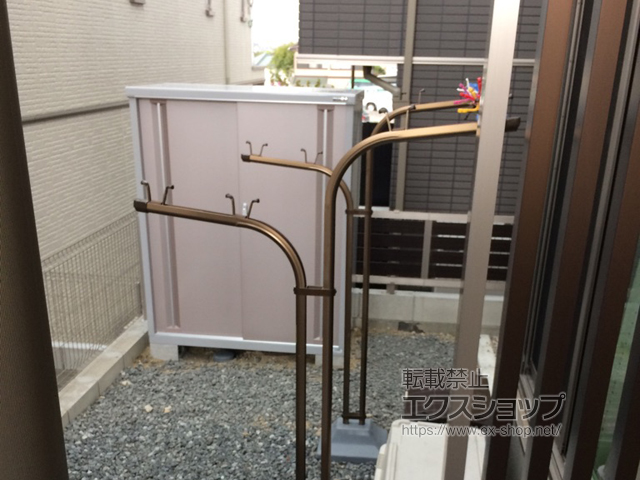 愛知県名古屋市のの物置・屋外倉庫 シンプリー 一般型 1320×755×1603×1台 MJX-137D-P-AR 施工例