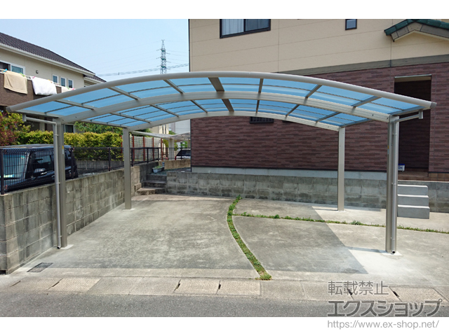 福岡県みやま市ののカーポート レイナツインポートグラン　積雪〜20cm対応 施工例