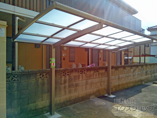 千葉県船橋市ののサイクルポート・駐輪場 ネスカRミニ (ラウンドスタイル) 積雪〜20cm対応 施工例