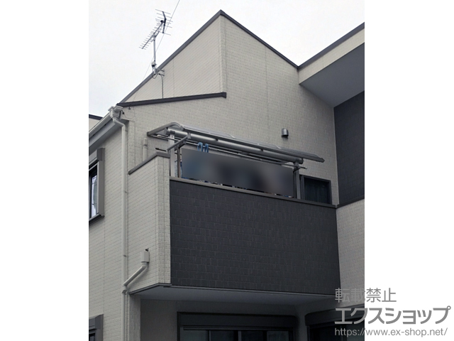 埼玉県狭山市ののバルコニー・ベランダ屋根 プレシオステラス R型 屋根タイプ 単体 積雪〜20cm対応 施工例