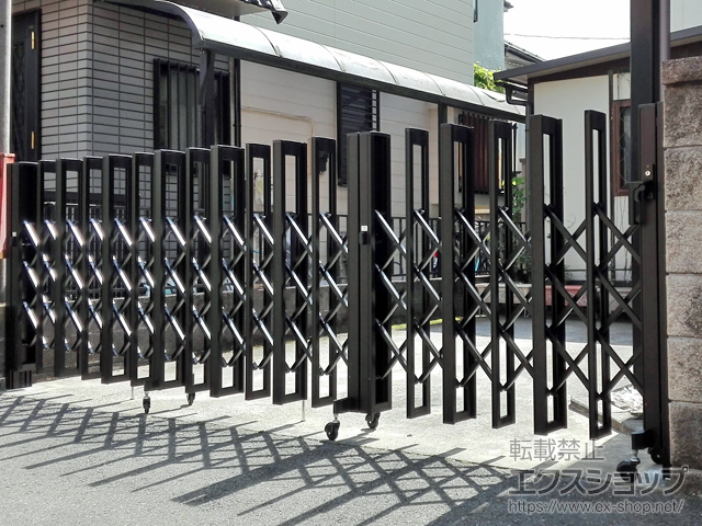 東京都八王子市ののカーゲート アルシャインII H型 Aタイプ ノンレール 片開き親子 150+270SP 施工例