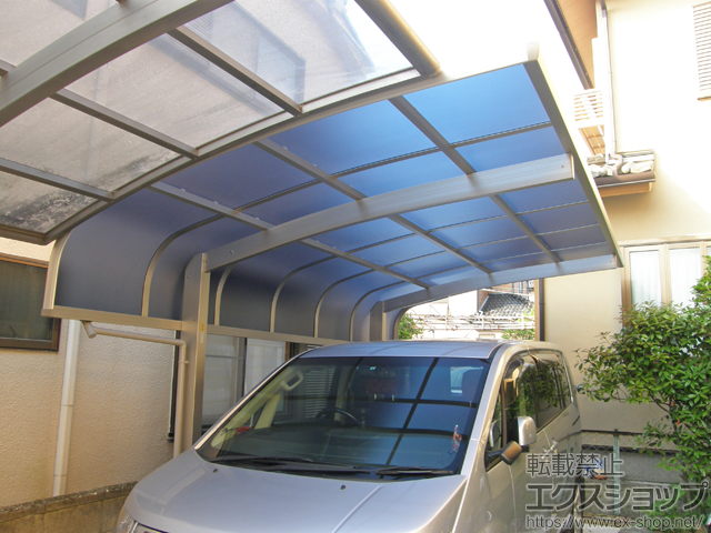 埼玉県越谷市ののカーポート プレシオスポート アルファ 積雪〜20cm対応 施工例