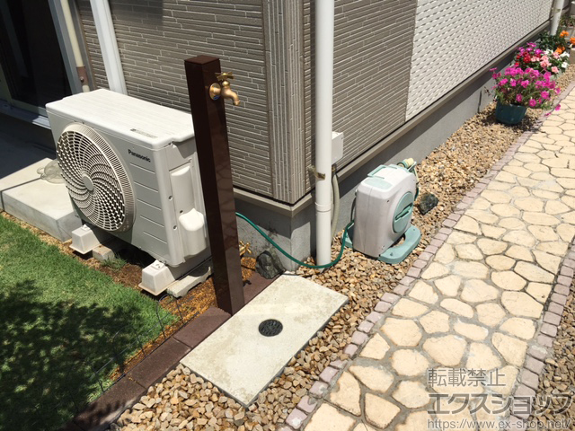 千葉県野田市のの立水栓・ガーデンシンク 水栓ユニット コロル 施工例