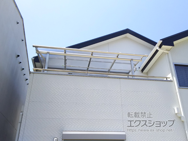 愛知県豊橋市ののバルコニー・ベランダ屋根 プレシオステラス R型 屋根タイプ 単体 積雪〜20cm対応 施工例
