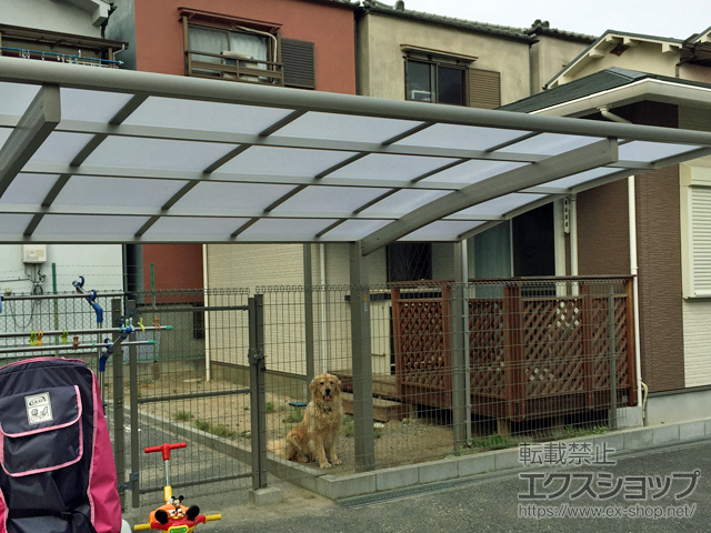 大阪府大阪市ののカーポート プレシオスポート 積雪〜20cm対応 施工例