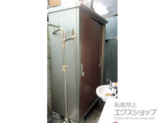 大阪府茨木市のの物置・屋外倉庫 エスモ 一般型 1200×650×1959 ESE-1206A-MR 施工例
