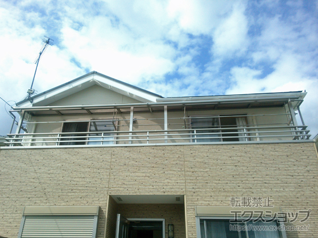 群馬県高崎市ののバルコニー・ベランダ屋根 スピーネ R型 屋根タイプ 単体 積雪〜20cm対応 施工例