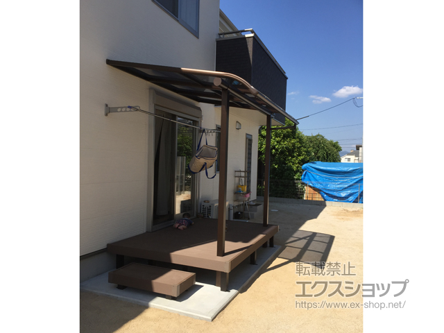 福岡県小郡市ののウッドデッキ マージウッドデッキ 施工例