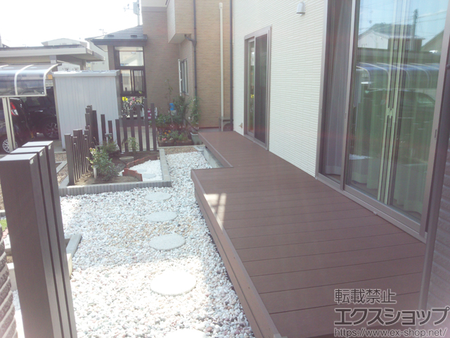 青森県八戸市ののウッドデッキ リウッドデッキ 200 施工例