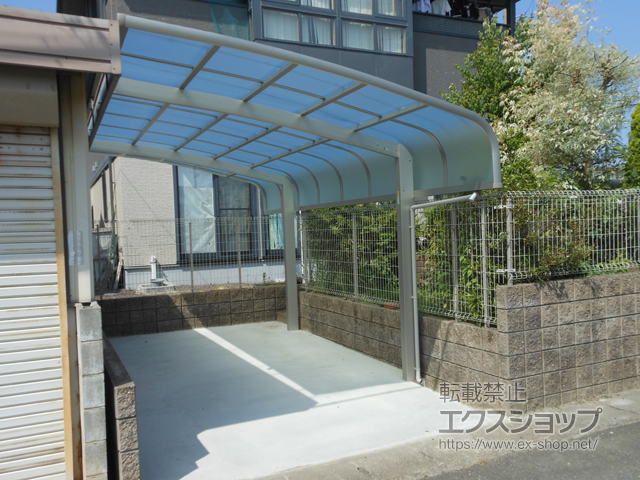 岐阜県岐阜市ののカーポート レイナキャップポートグラン　積雪〜20cm対応 施工例