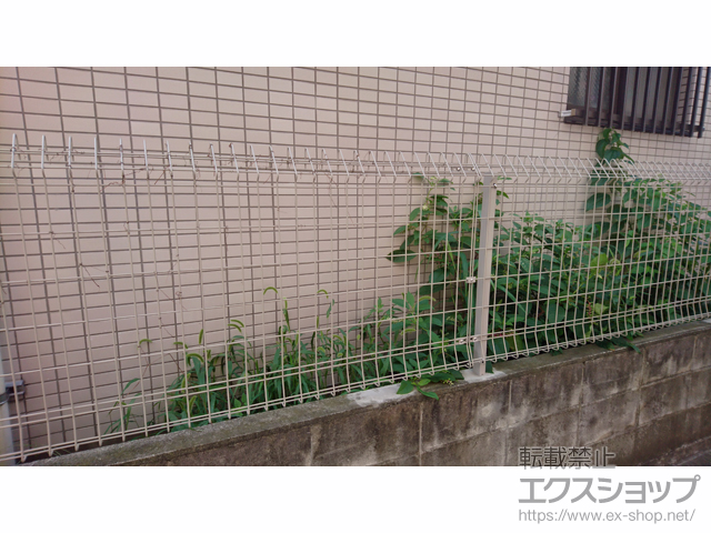 東京都日野市ののフェンス・柵 メッシュフェンス G10-R 自由柱 施工例