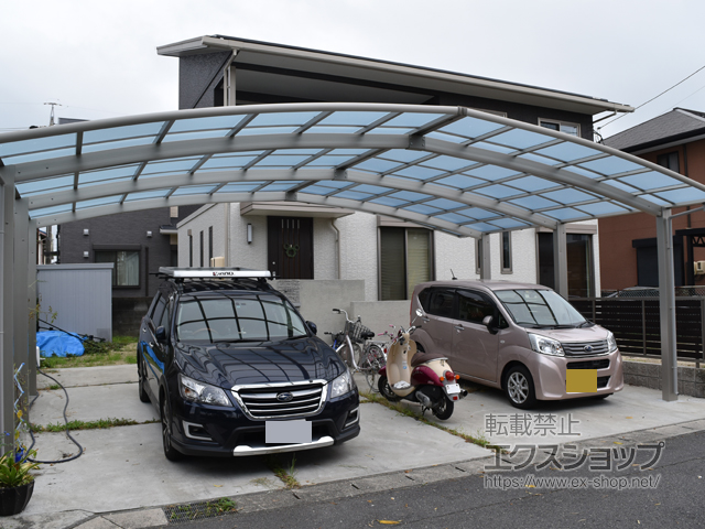 愛知県愛西市ののカーポート レイナトリプルポートグラン　積雪〜20cm対応 *柱6本 施工例