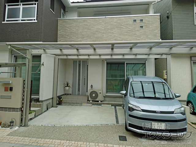 愛知県一宮市ののカーポート エフルージュ ツイン 積雪〜20cm対応 施工例