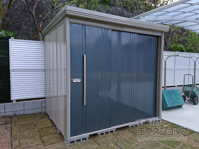 奈良県生駒市のの物置・屋外倉庫 Mr.ストックマンダンディ 一般型 結露減少型 2200×1922×2110 ND-Z2219-J 施工例