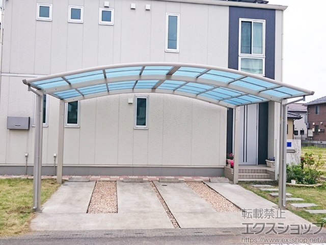 栃木県真岡市ののカーポート レイナツインポートグラン 積雪〜20cm対応 施工例