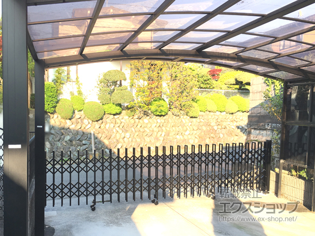 東京都多摩市ののカーゲート トリップゲート 傾斜地専用型 ノンレール 片開き 54S 施工例