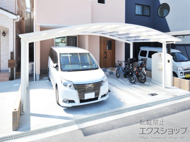 大阪府岸和田市ののカーポート レイナツインポートグラン　積雪〜20cm対応 施工例