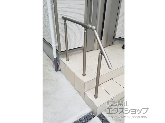大阪府高槻市のLIXIL リクシル(TOEX)のフェンス・柵・塀 グリップライン 歩行補助手すり アルミタイプ 施工例