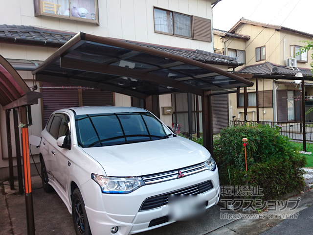 三重県三重郡菰野町ののカーポート プレシオスポート 積雪〜20cm対応 施工例